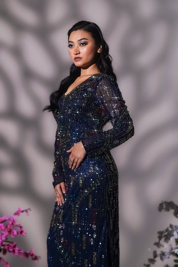 Midnight Aurora Gown