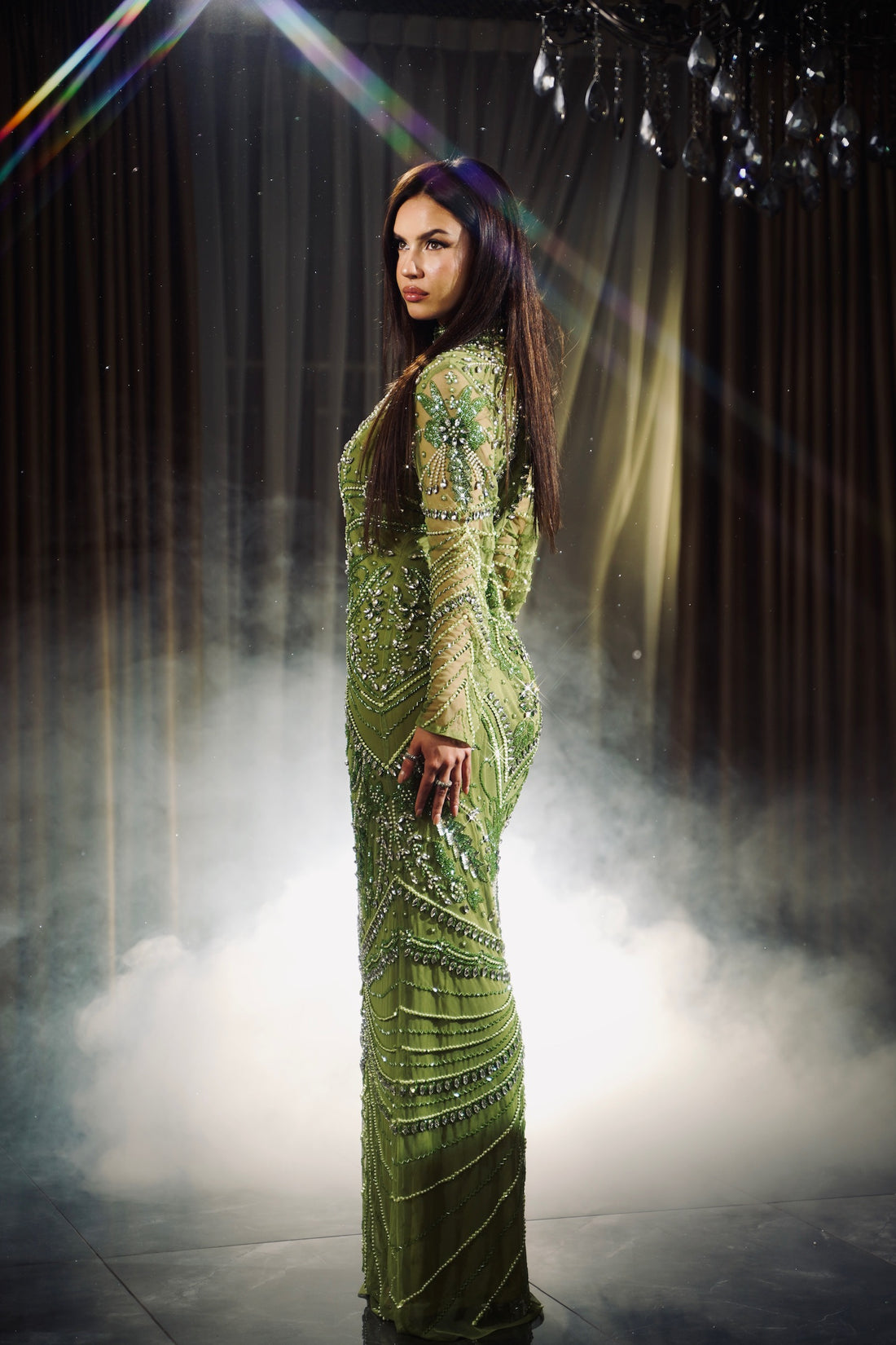 Emerald Radiance Gown
