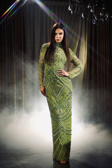 Emerald Radiance Gown